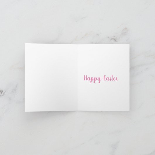 Bunny Happy Pasen Kaart (Binnen)