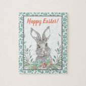 Bunny Happy Pasen Legpuzzel (Verticaal)