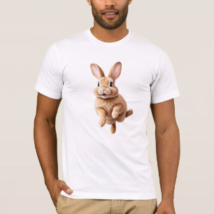 Bunny Happy speelse plezier springen in de lucht k T-shirt