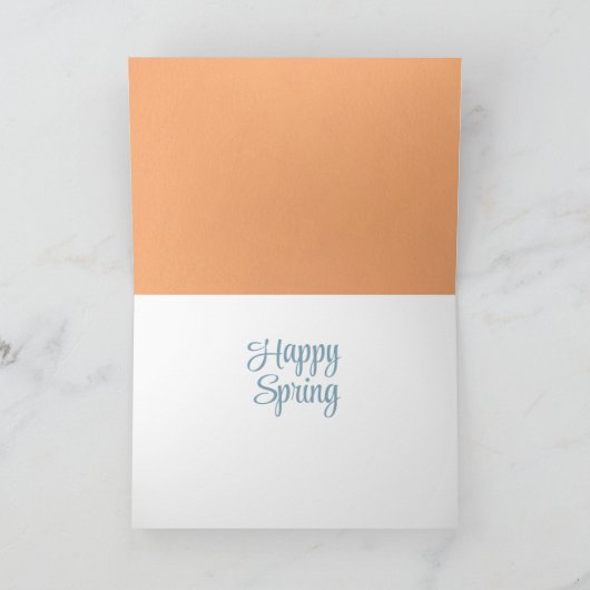 Bunny Happy Spring Kaart (Binnen)