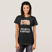 Bunny Hare Bunnies Nap Sleeping Sleep Pajama Night T-shirt (Voorkant volledig)