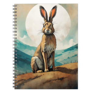 Bunny Hare onder een volle maan Notitieboek
