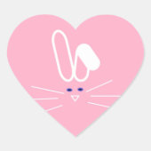 bunny hart sticker (Voorkant)