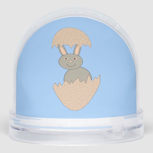 Bunny Hatching from Egg Weird Sneeuwbol (Achterkant)