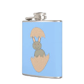 Bunny Hatching uit een eierrijke fles Heupfles (Links)
