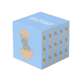 Bunny Hatching van de Eieren Aangepaste Foto Cube Kubus (Achter hoekig)