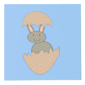 Bunny Hatching van de Eieren Aangepaste Foto Cube Kubus (Voorkant)