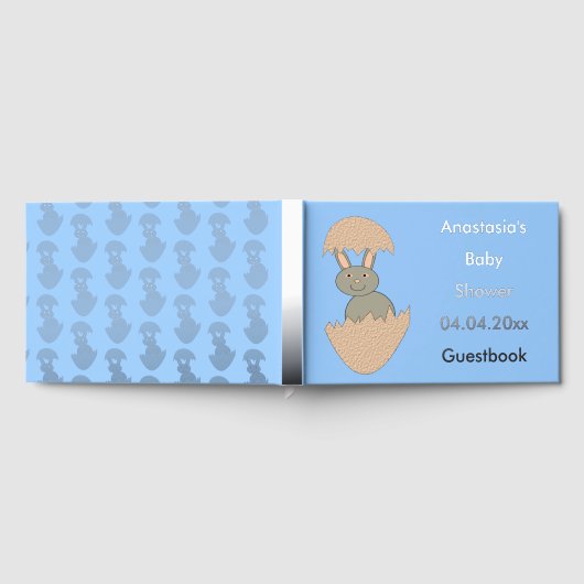 Bunny Hatching van Egg Weird Baby shower Gastenboek (Volledig)