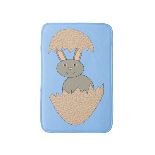 Bunny Hatching van Egg Weird Bath Mat (Voorkant Verticaal)