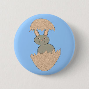 Bunny Hatching van Egg Weird Button