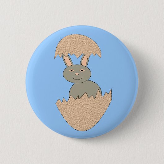 Bunny Hatching van Egg Weird Button (Voorkant)