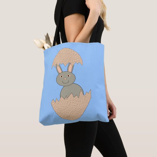 Bunny Hatching van Egg Weird Canvas tas (Dichtbij)
