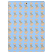 Bunny Hatching van Egg Weird Cliboard Klembord (Achterkant)