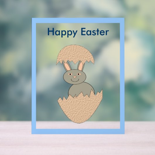 Bunny Hatching van Egg Weird Custom Acryl Bord (Neutraal)