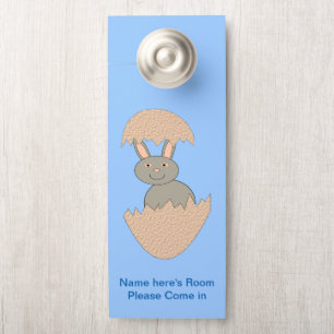 Bunny Hatching van Egg Weird Custom Deurhanger