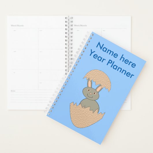 Bunny Hatching van Egg Weird Custom Planner (Display)