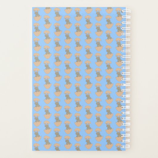 Bunny Hatching van Egg Weird Custom Planner (Achterkant)