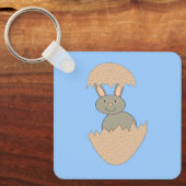 Bunny Hatching van Egg Weird Custom Sleutelhanger (Voorkant)