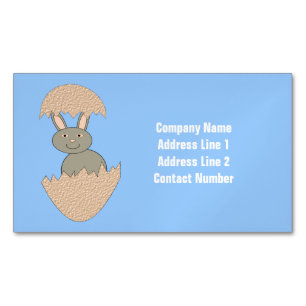 Bunny Hatching van Egg Weird Custom Visitekaartje Magneet