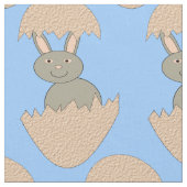 Bunny Hatching van Egg Weird Fabric Stof (Close Up)