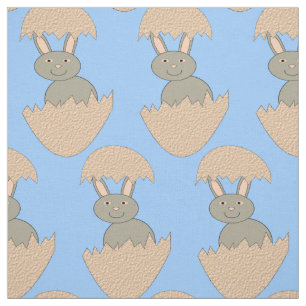 Bunny Hatching van Egg Weird Fabric Stof