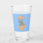 Bunny Hatching van Egg Weird Glas (Achterkant)
