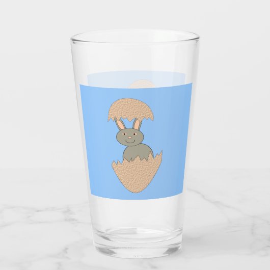 Bunny Hatching van Egg Weird Glas (Achterkant)