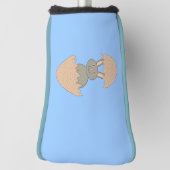 Bunny Hatching van Egg Weird Golf Putter Hoesje Golfheadcover (Draai 90)