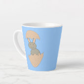 Bunny Hatching van Egg Weird Latte Mok (Linkerhoek)