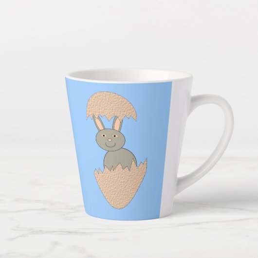 Bunny Hatching van Egg Weird Latte Mok (Rechts)