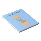 Bunny Hatching van Egg Weird Notepad Notitieblok (Schuin)