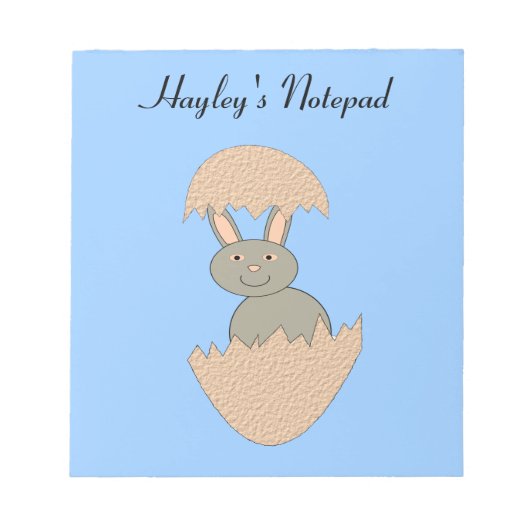 Bunny Hatching van Egg Weird Notepad Notitieblok (Voorkant)