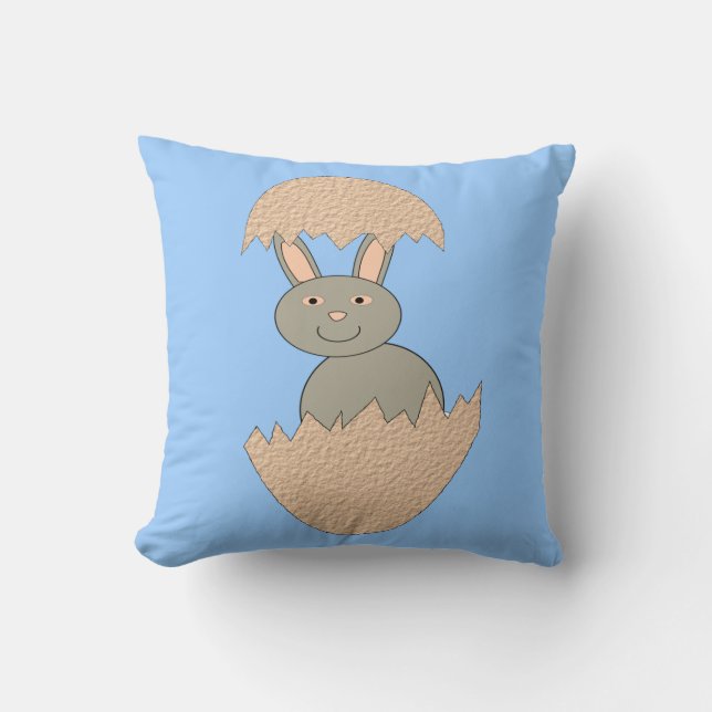 Bunny Hatching van Egg Weird Pillow Kussen (Voorkant)