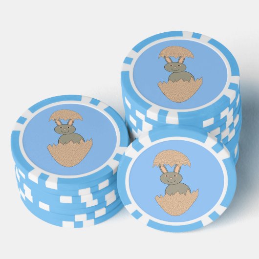 Bunny Hatching van Egg Weird Poker Chips (Opstapeling)