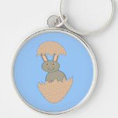 Bunny Hatching van Egg Weird Sleutelhanger (Voorkant)