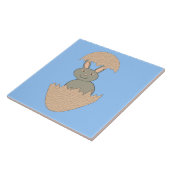 Bunny Hatching van Egg Weird Tegel Tegeltje (Zijkant)