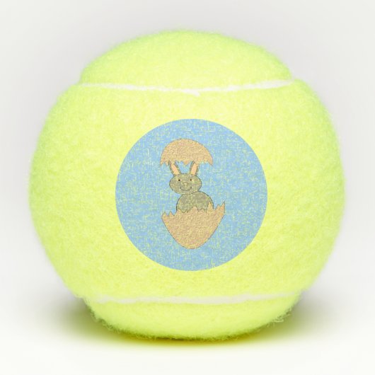 Bunny Hatching van Egg Weird Tennisballen (Voorkant)