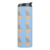 Bunny Hatching van Egg Weird Thermal Tumbler Thermosbeker (Gedraaid links)