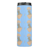 Bunny Hatching van Egg Weird Thermal Tumbler Thermosbeker (Achterkant)