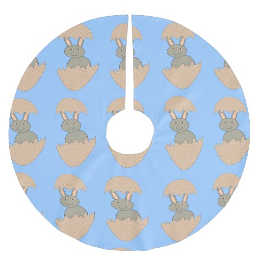 Bunny Hatching van eierbielrokken Kerstboom Rok (Voorkant)