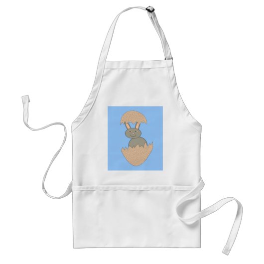 Bunny Hatching van Schort voor het koken van eierv (Voorkant)