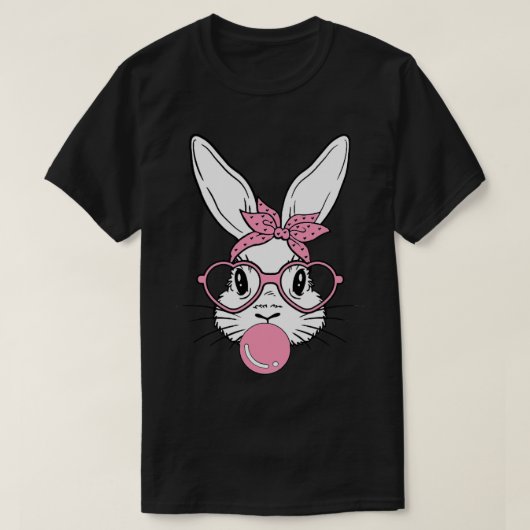 Bunny Heart Glasses Bubblegum voor Vrouwen Kinder  T-shirt (Design voorkant)