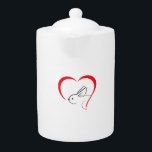 Bunny Heart - Konijn Theepot<br><div class="desc">Bunny Heart - Konijn</div>