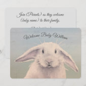 Bunny Hello Kaart (Voorkant / Achterkant)