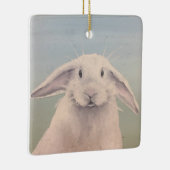 Bunny Hello Keramisch Ornament (Rechts)