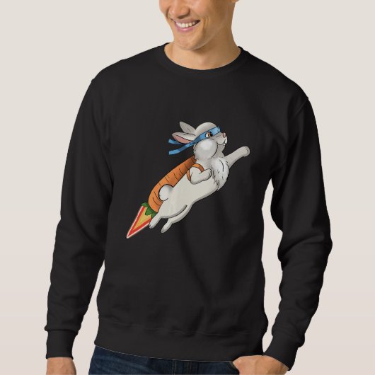 Bunny Hero Japans Ninja Cute Rabbit Trui (Voorkant)