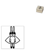 Bunny Hero Stamp Rubberstempel (Gestempeld)