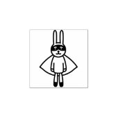 Bunny Hero Stamp Rubberstempel (Afrduk)