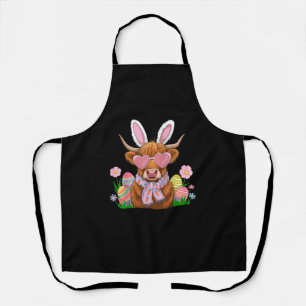 Bunny Highland Koe Paashouder Vrouwen Kinder Paasd Schort