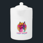 Bunny Hip Hop met Bubblegum Sunbril Rabbit Eas Theepot<br><div class="desc">Bunny Hip Hop Met Bubblegum Zonnebril Konijn Paaszondag</div>